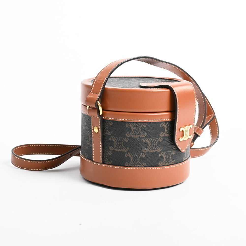 Celine Tambour A Shoulder Tan Bag